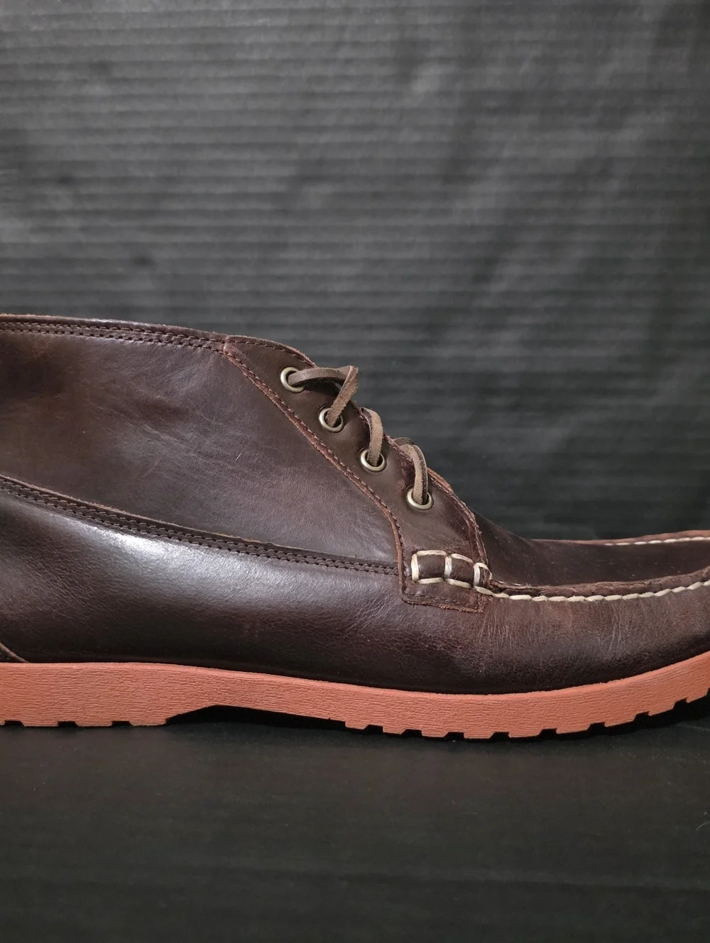 Faherty X Quoddy Mens Brown Chromexcel Telo Chukka Vibram Size 11